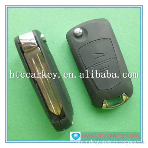 High quality for 2 Button car flip key shell Silca: HU46 opel remote key